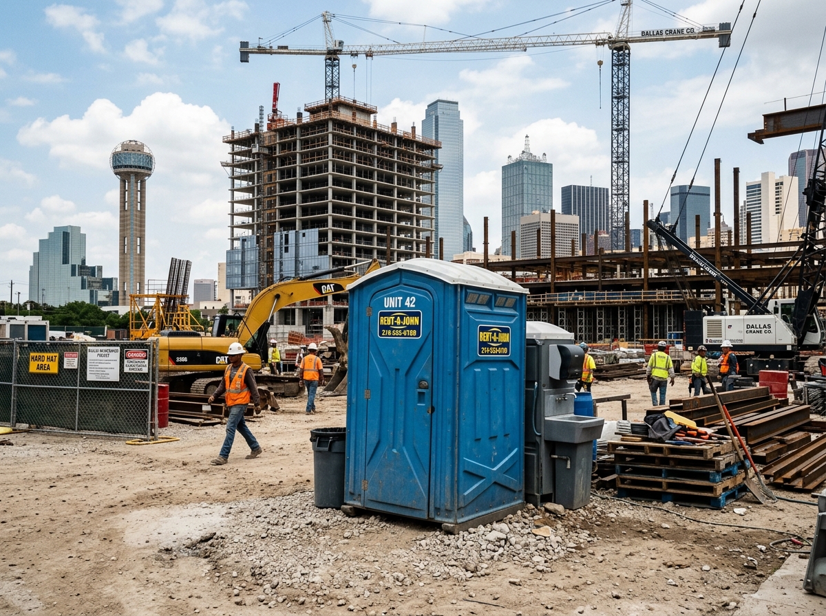 Construction Porta Potty Rental Dallas TX
